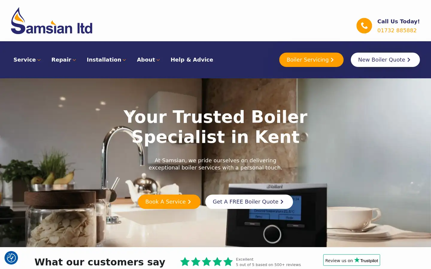 Screenshot of samsian.co.uk