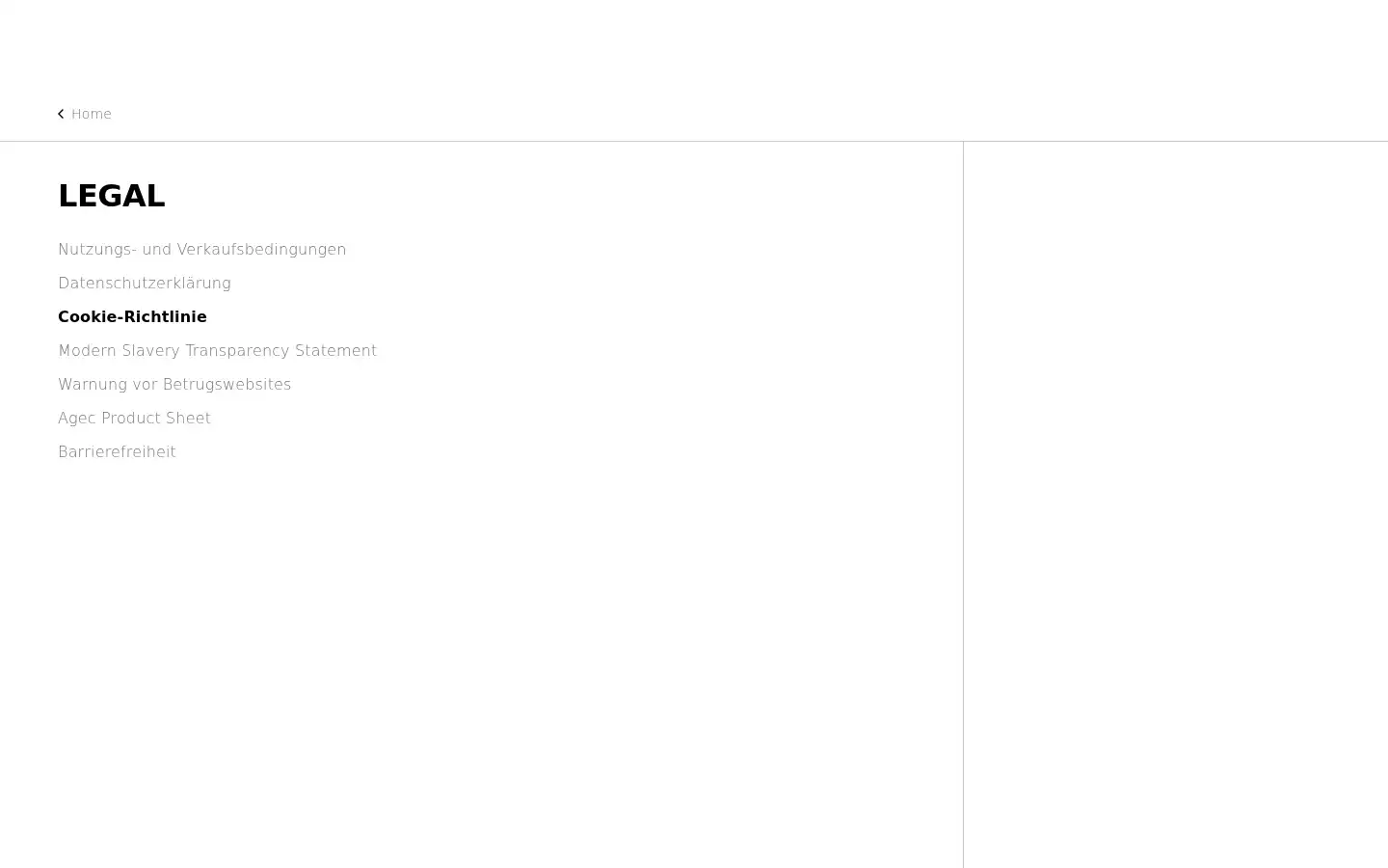 Screenshot of samsonite.de