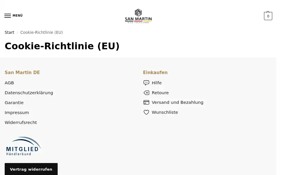 Screenshot of san-martin.de