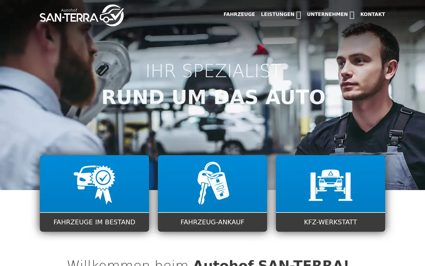 Screenshot of san-terra.de