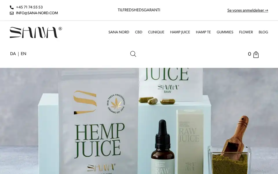 Screenshot of sana-nord.com