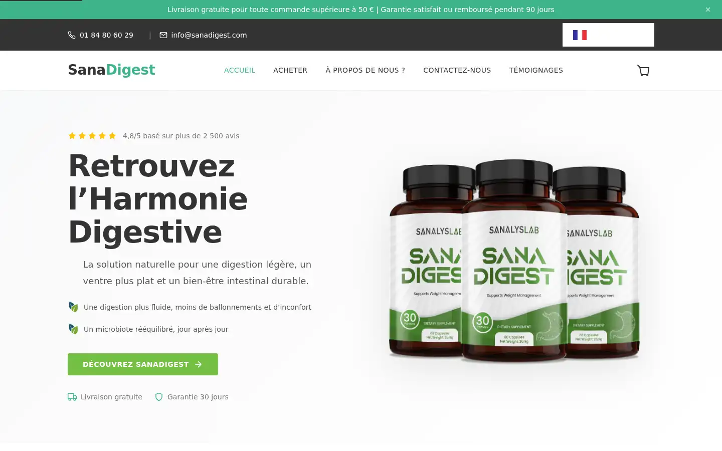 Screenshot of sanadigest.com