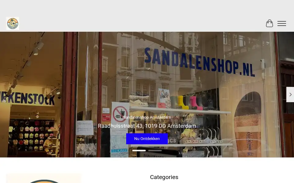 Screenshot of sandalenshop.nl