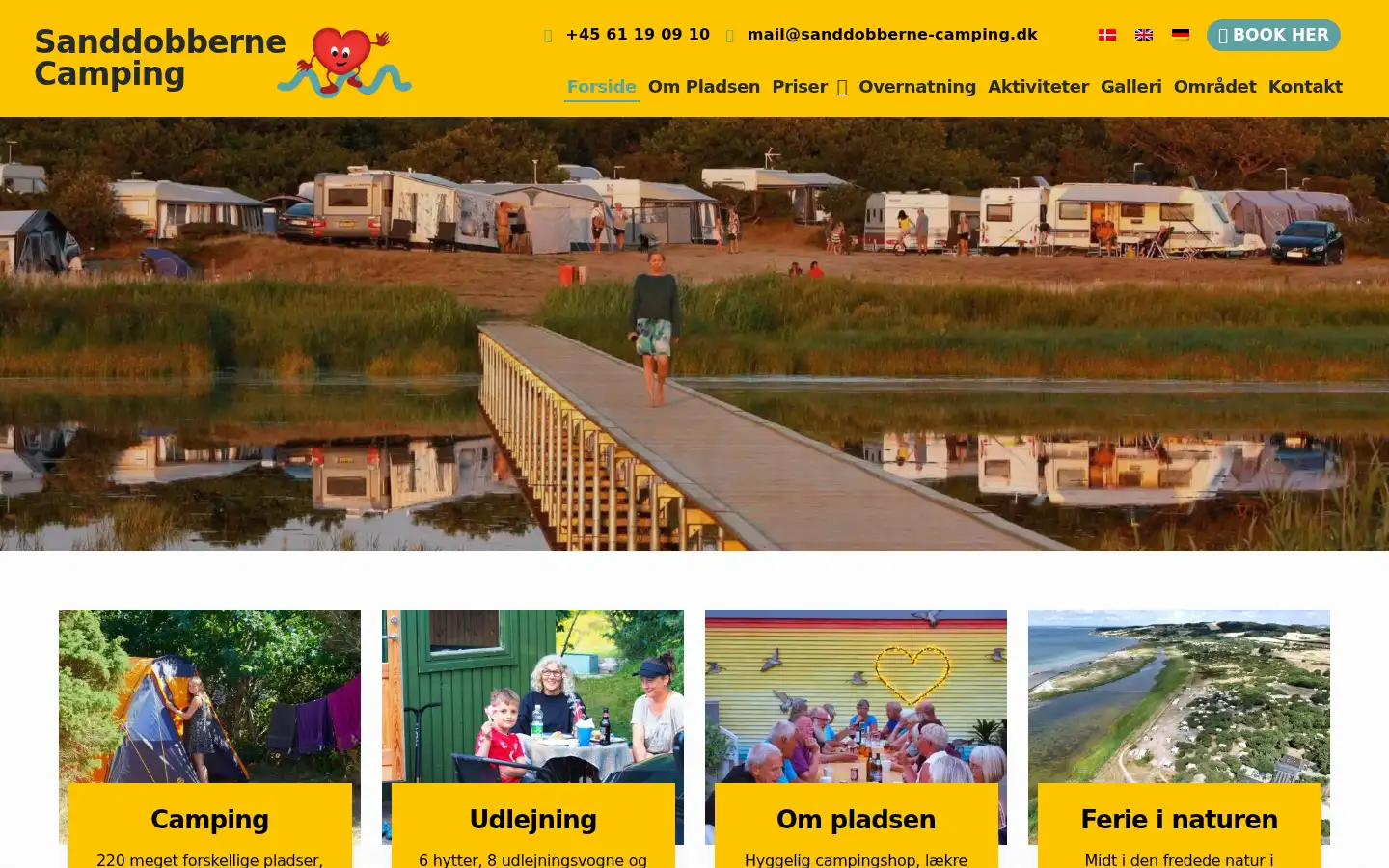 Screenshot of sanddobberne-camping.dk