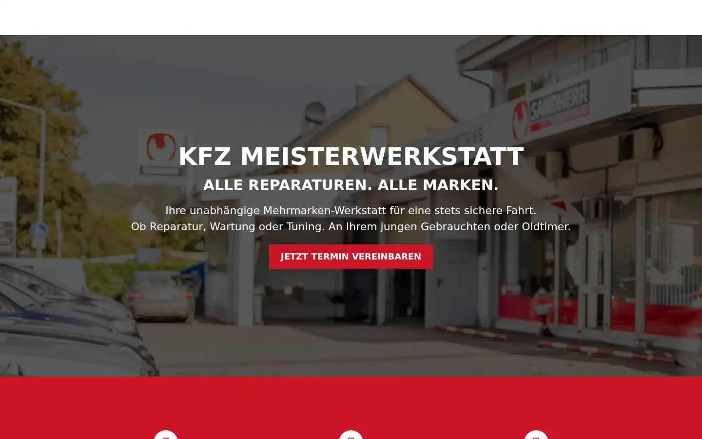 Screenshot of sandherr-kfz.de