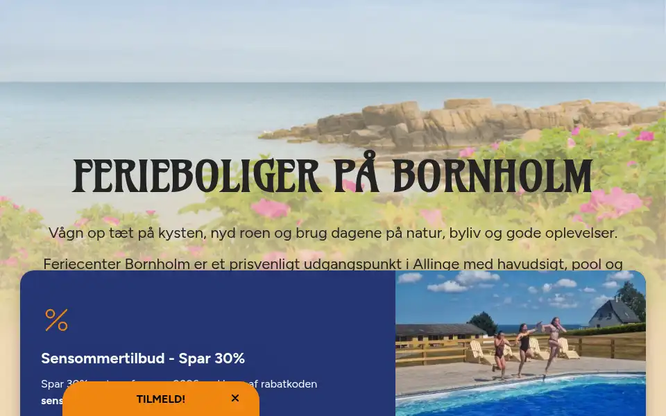 Screenshot of sandkaasferiecenter.dk