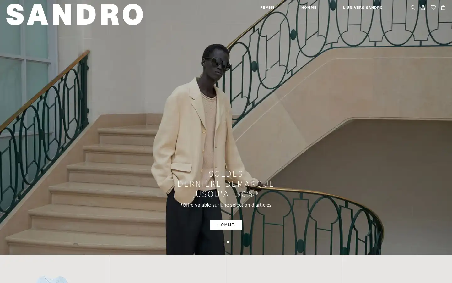 Screenshot of sandro-paris.com