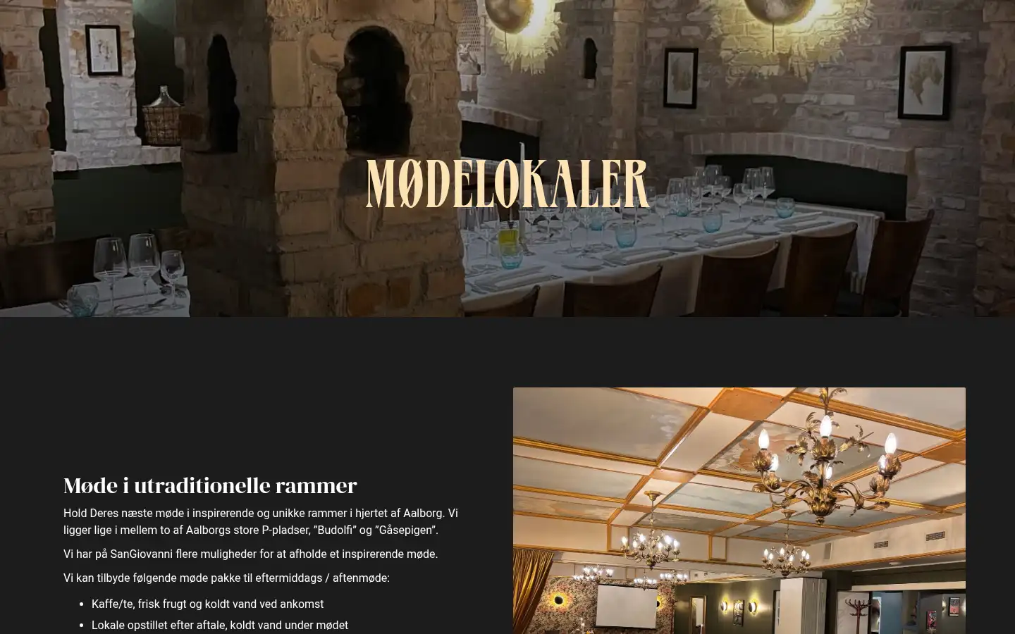 Screenshot of sangiovanni.dk