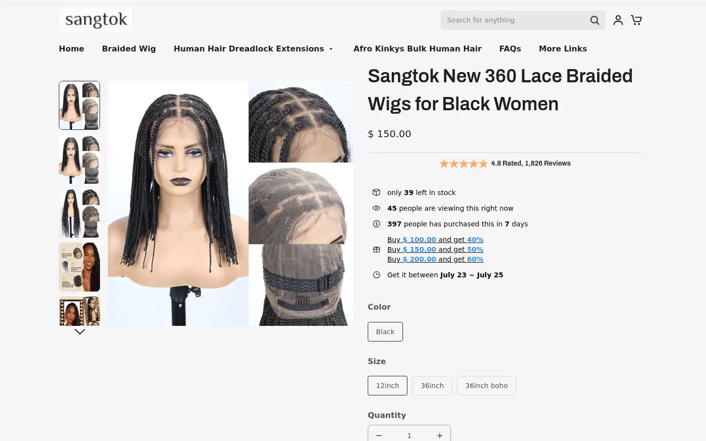 Screenshot of sangtok.com