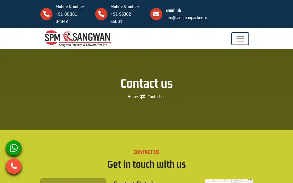 Screenshot of sangwanpackers.in