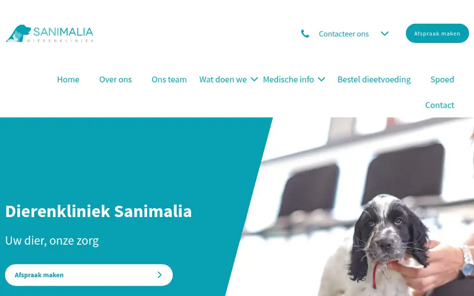 Screenshot of sanimalia.be