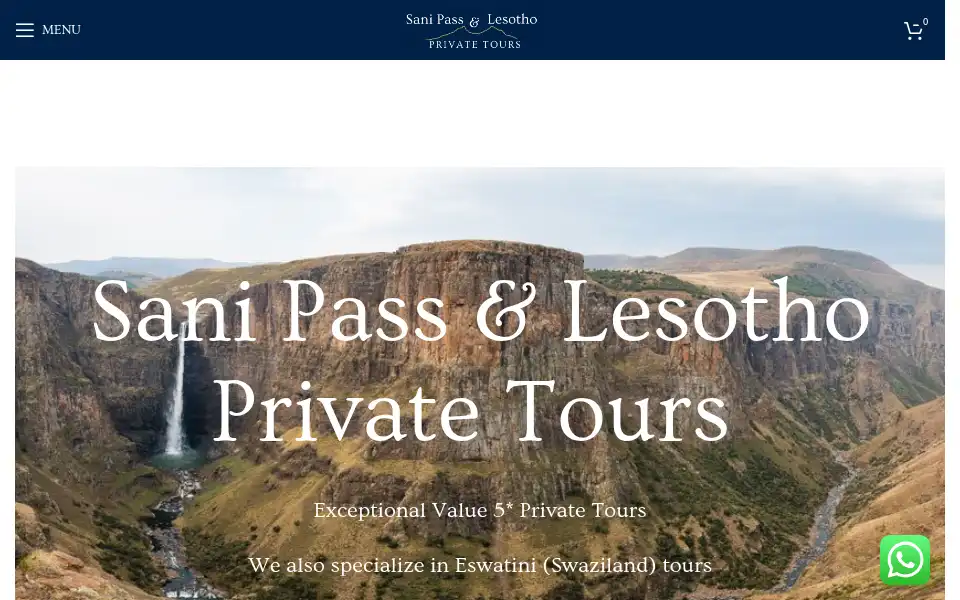 Screenshot of sanipassprivatetours.com