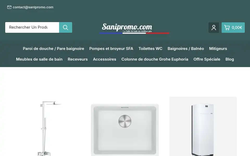 Screenshot of sanipromo.com