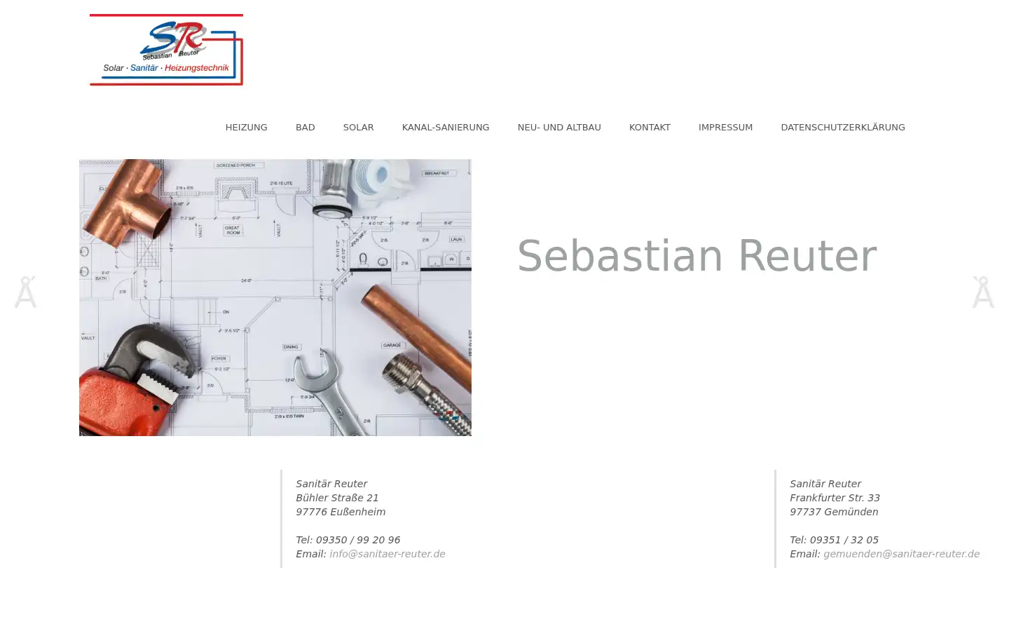 Screenshot of sanitaer-reuter.de