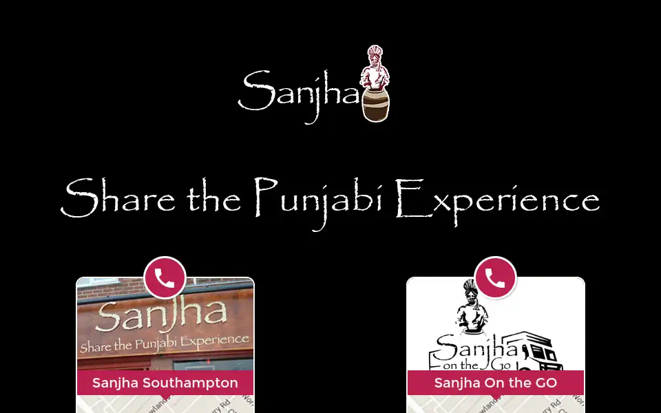 Screenshot of sanjha.co.uk