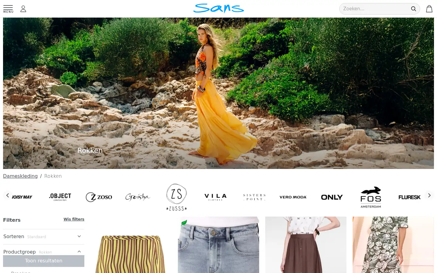 Screenshot of sans.nl
