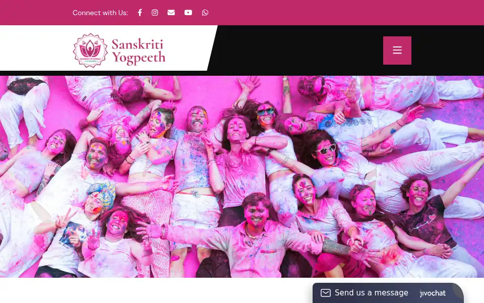 Screenshot of sanskritiyogpeeth.org