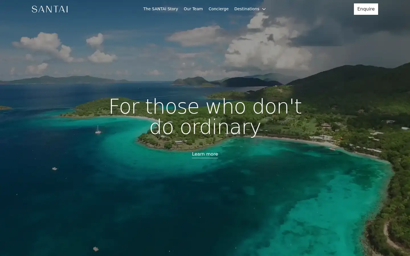 Screenshot of santaitravel.com