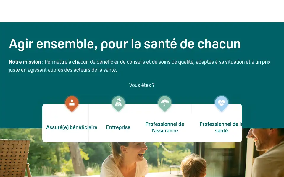 Screenshot of santeclair.fr