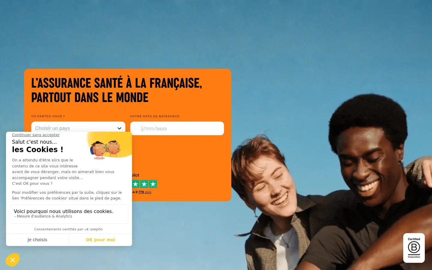 Screenshot of santexpat.fr