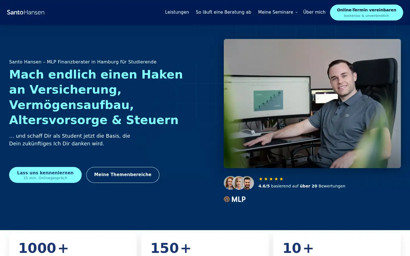 Screenshot of santo-hansen.de