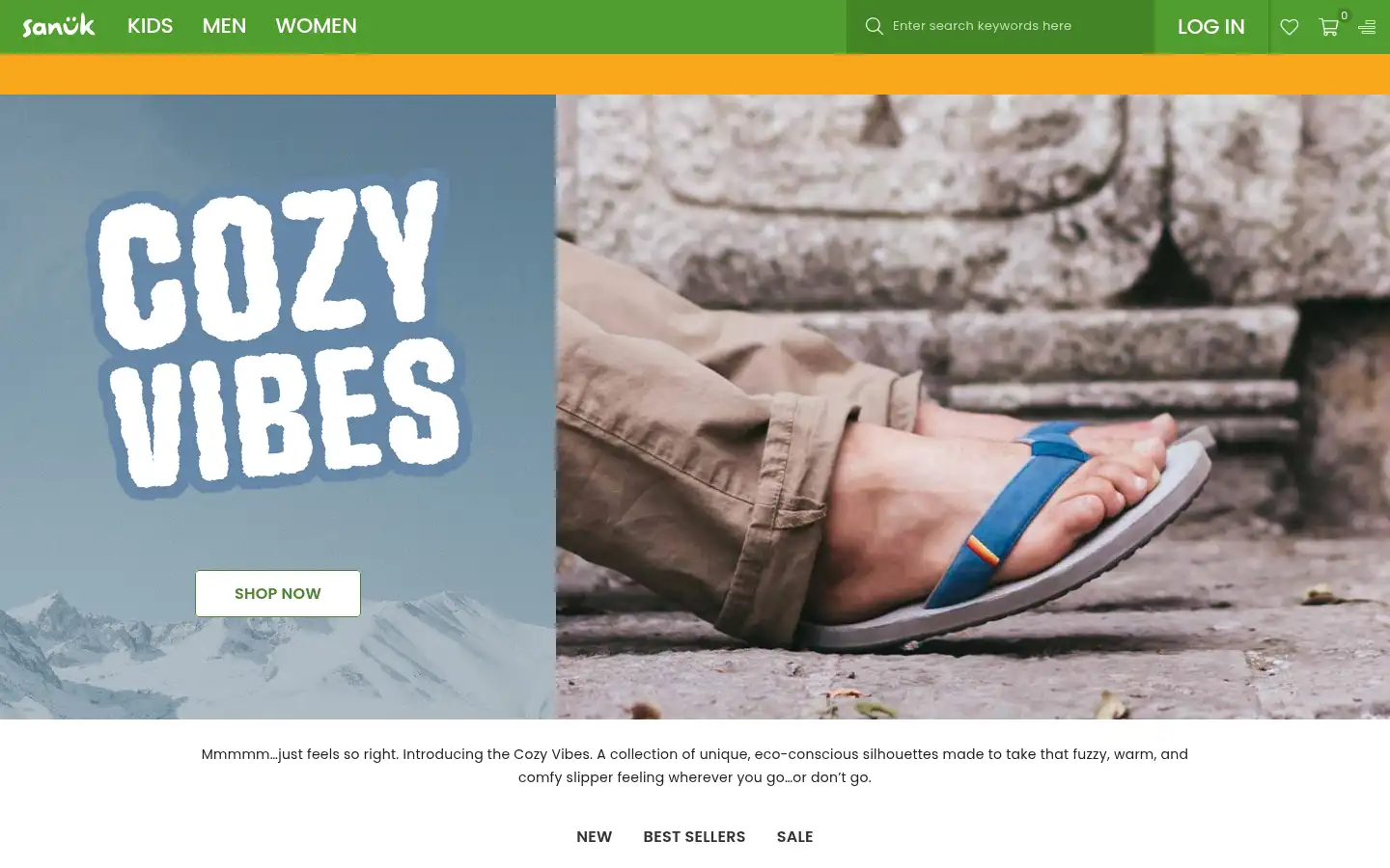 Screenshot of sanukshoesuk.com
