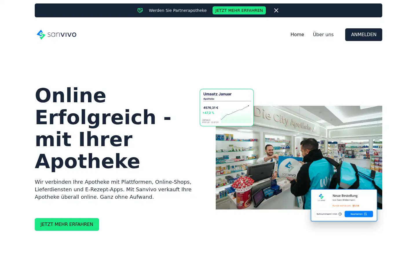 Screenshot of sanvivo.eu