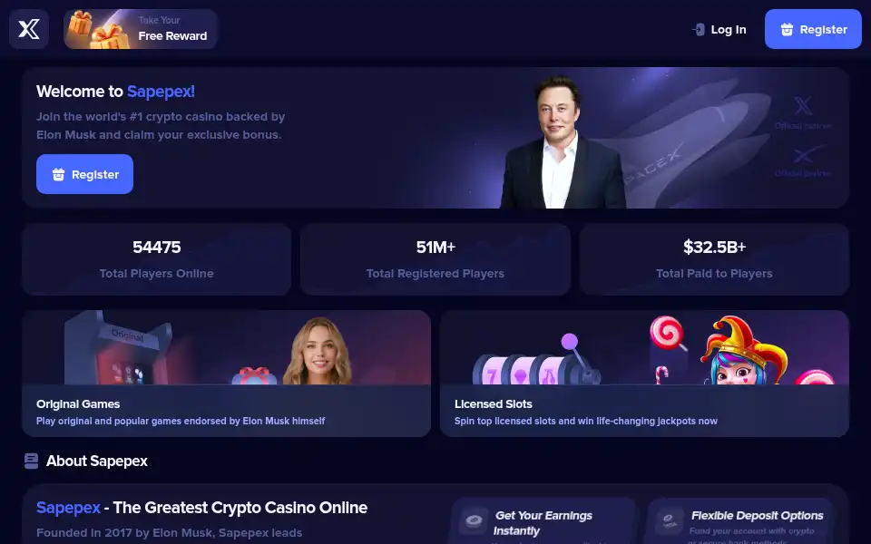 Screenshot of sapepex.com