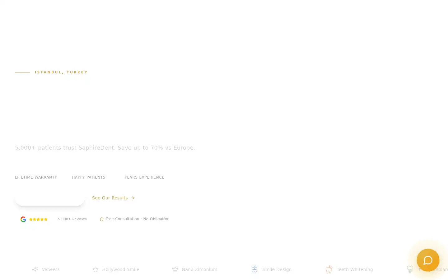 Screenshot of saphiredent.com