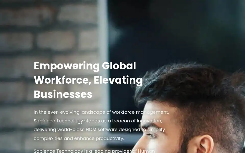 Screenshot of sapiencetechnology.com