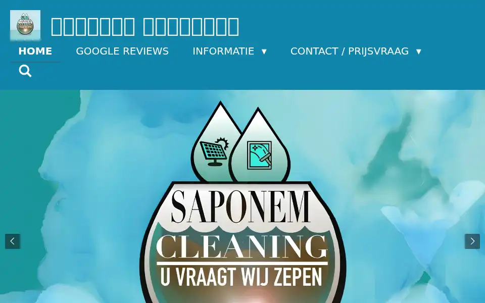 Screenshot of saponem-cleaning.be