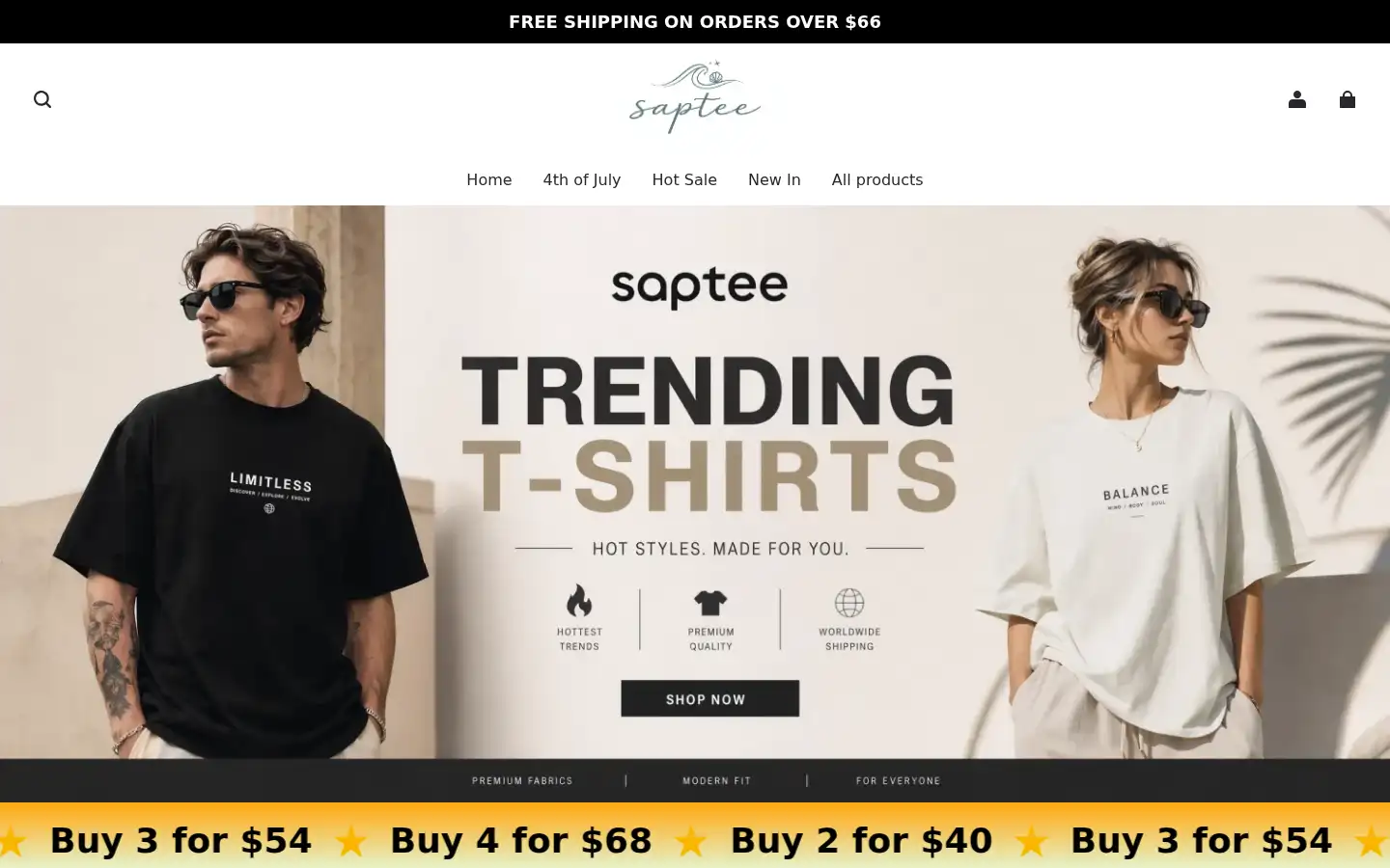 Screenshot of saptee.com
