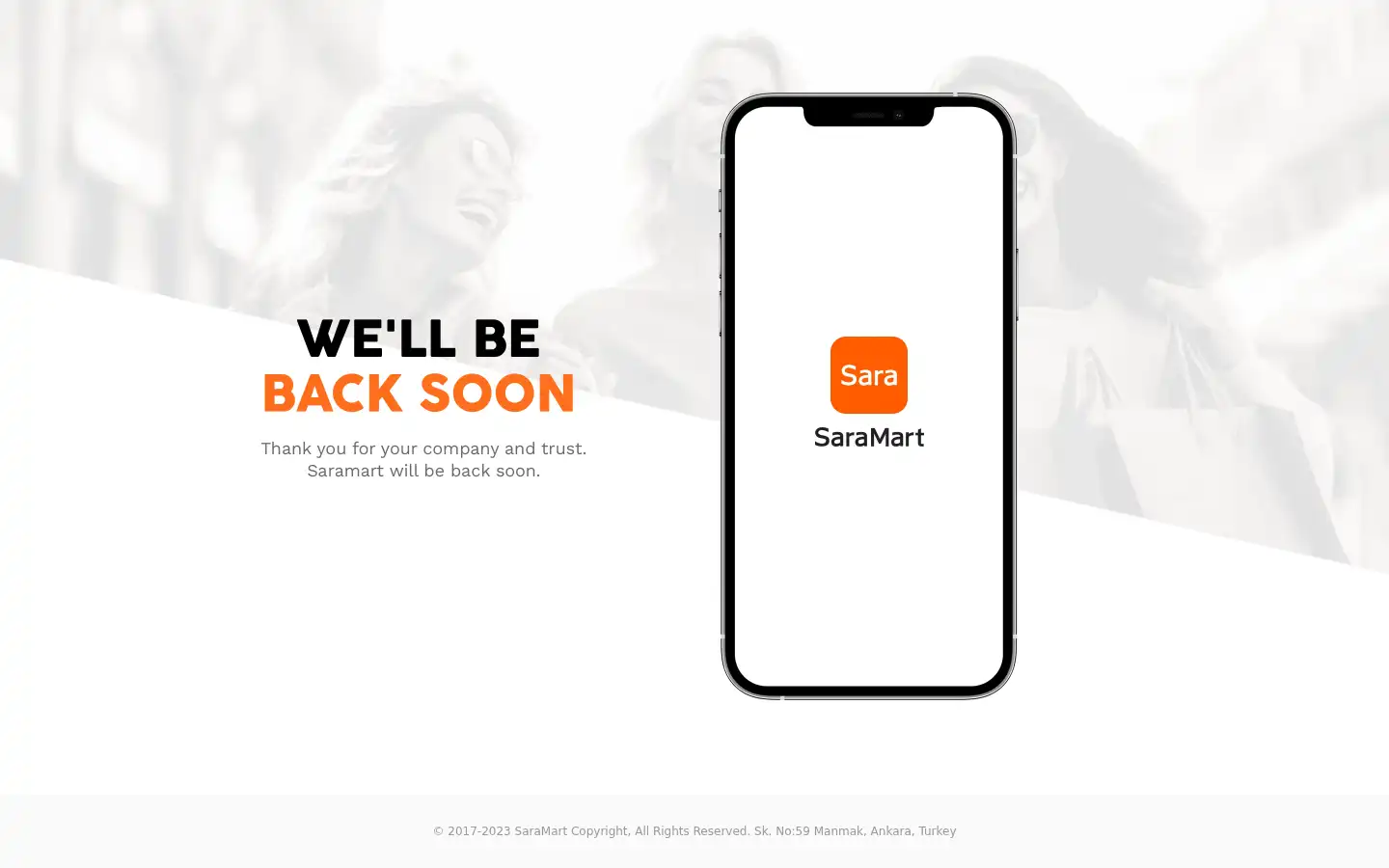 Screenshot of saramart.com