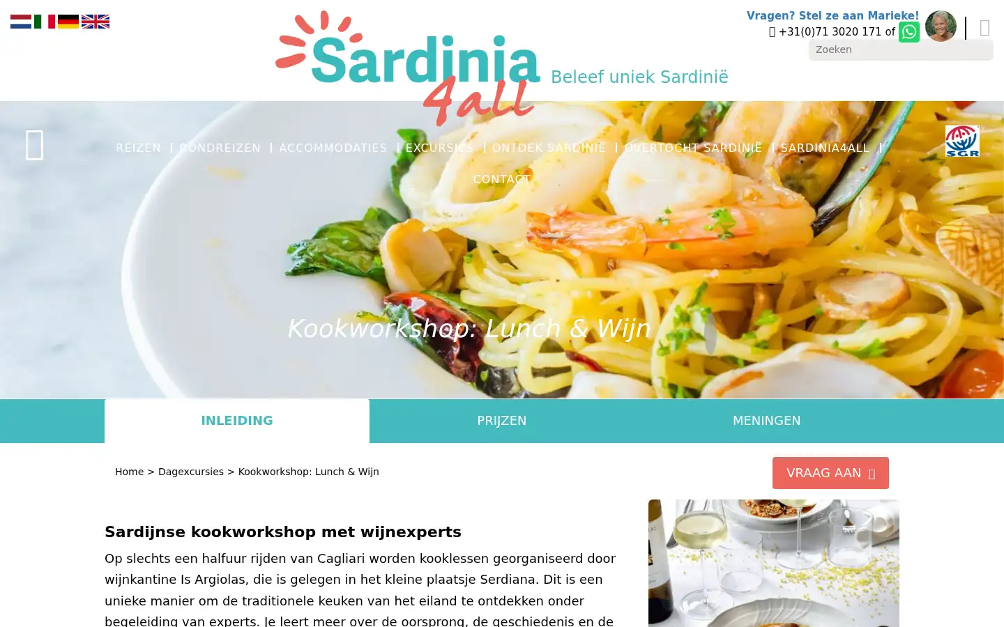 Screenshot of sardinia4all.com