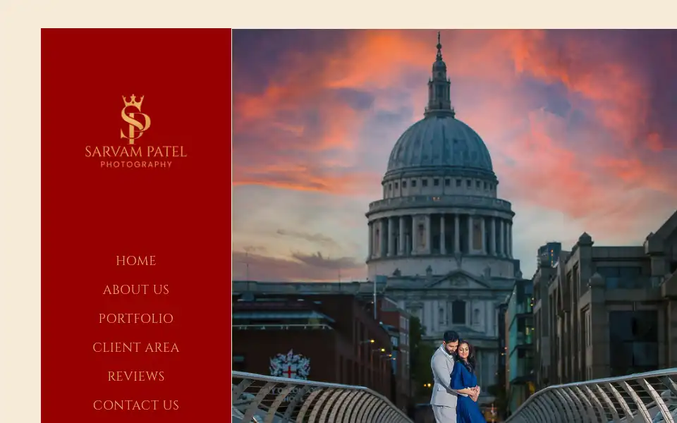 Screenshot of sarvampatel.com