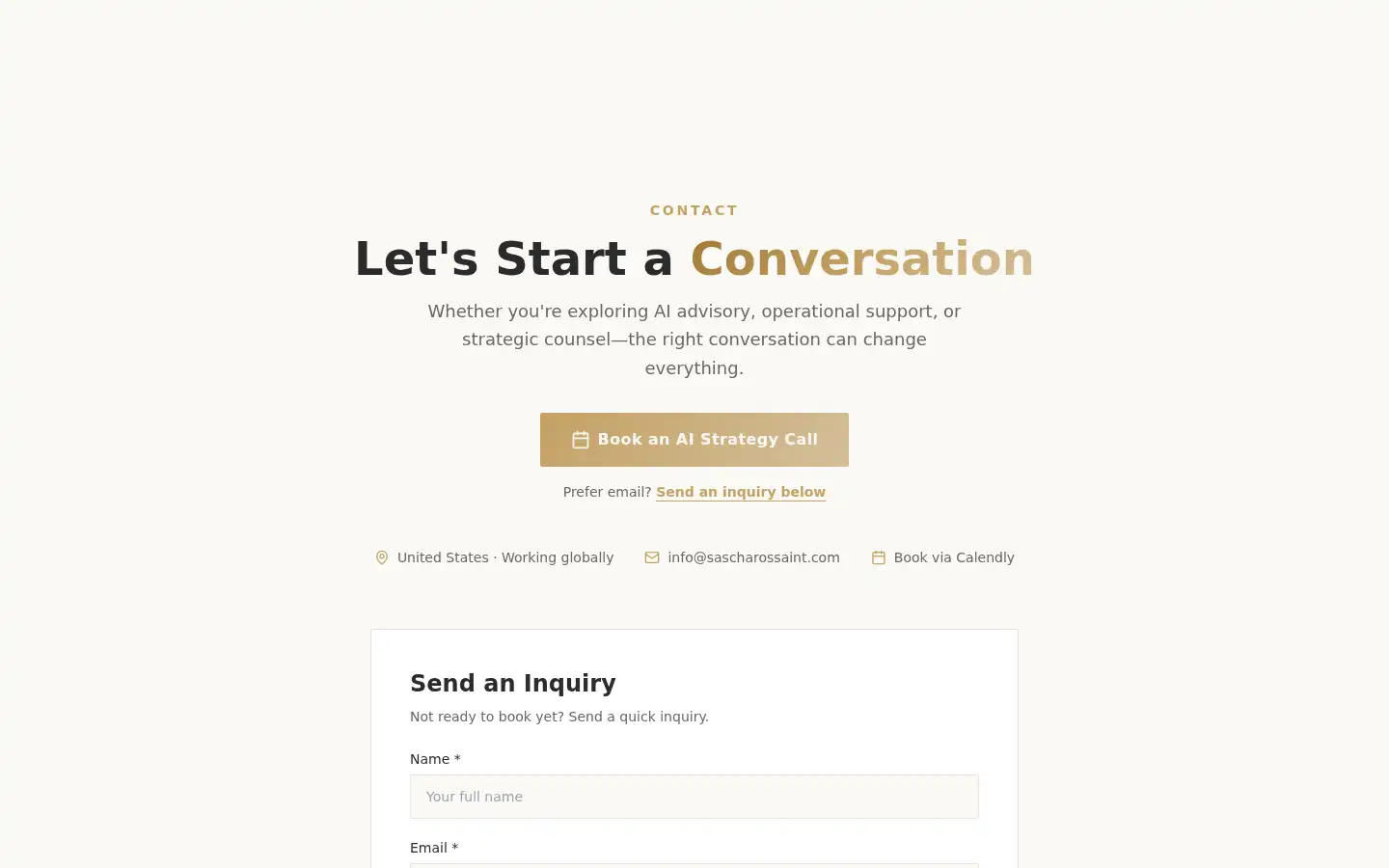 Screenshot of sascharossaint.com