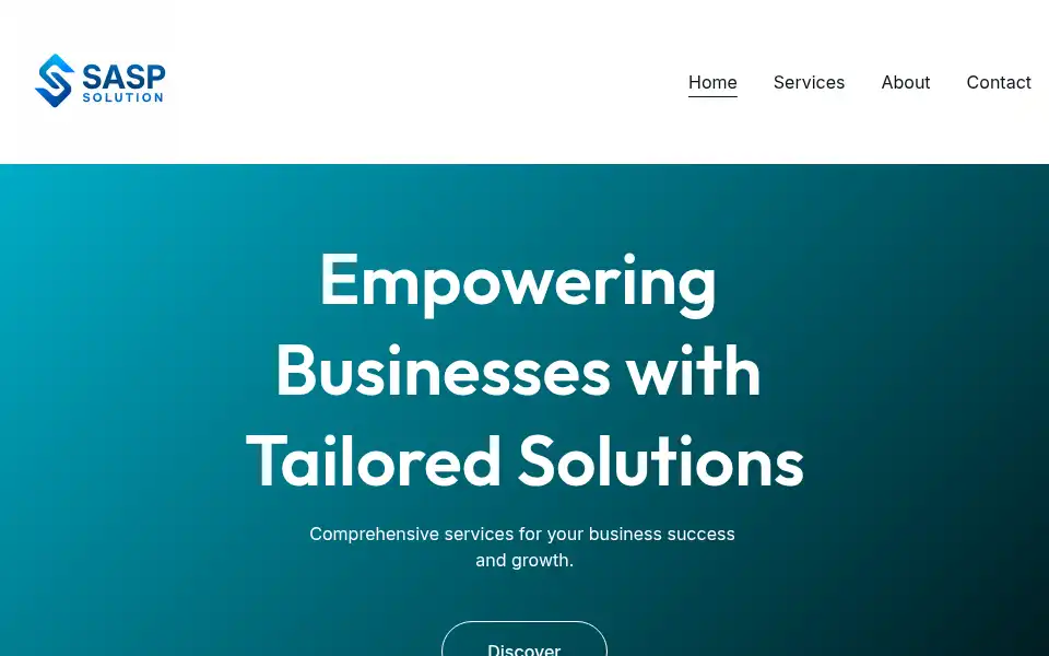 Screenshot of saspsolution.com