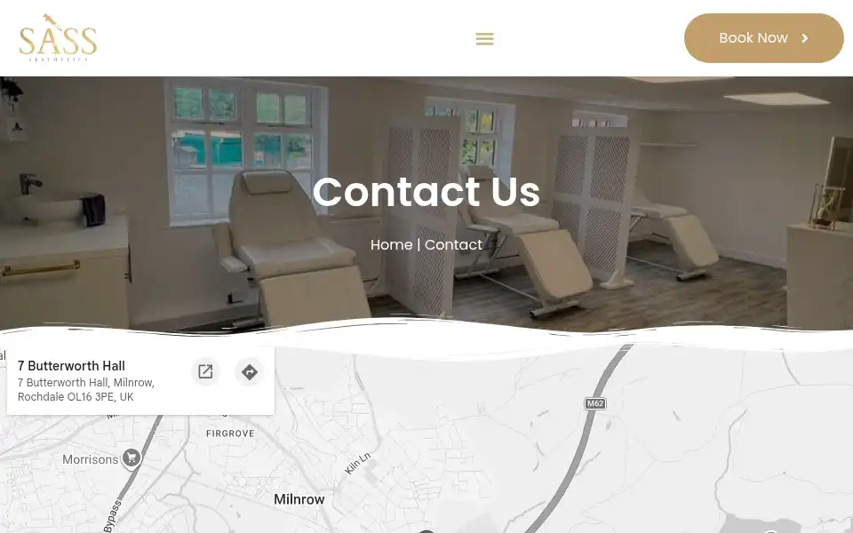 Screenshot of sassaesthetics.com