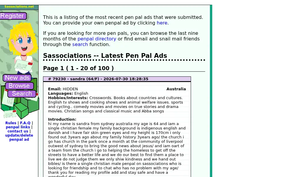 Screenshot of sassociations.net