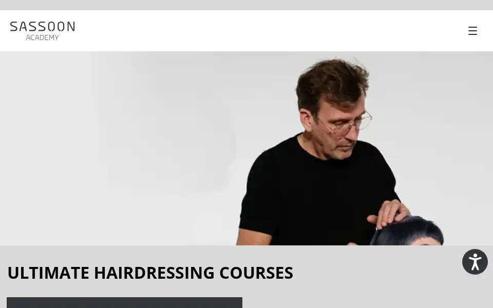 Screenshot of sassoon-academy.com
