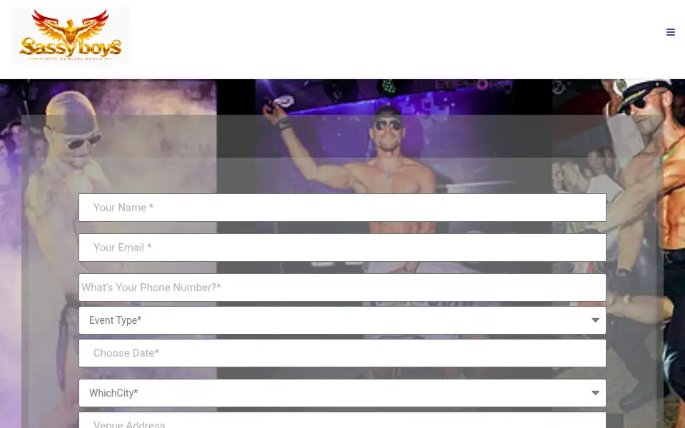 Screenshot of sassyboys.co.uk