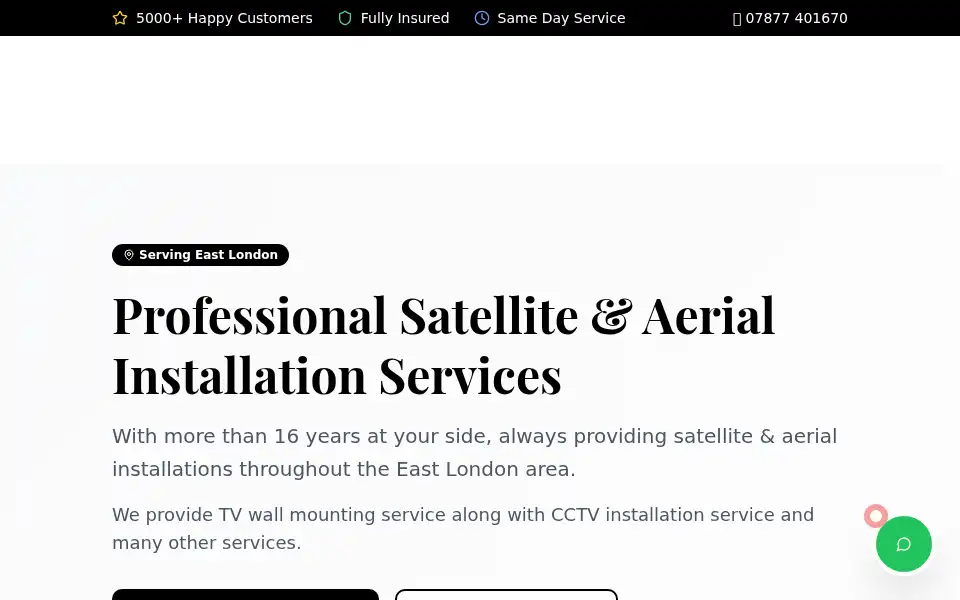 Screenshot of satellitedishesandskyinstallation.co.uk