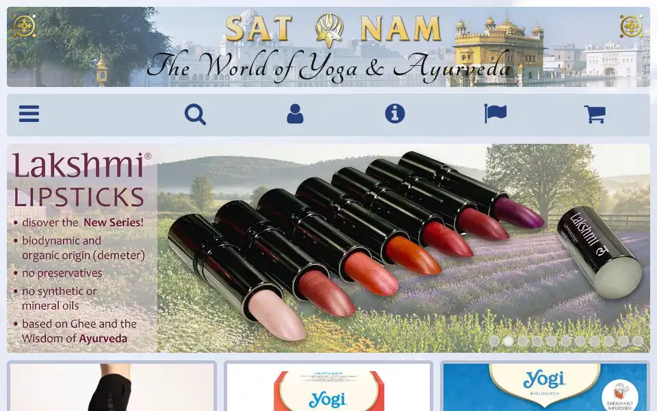 Screenshot of satnam.de