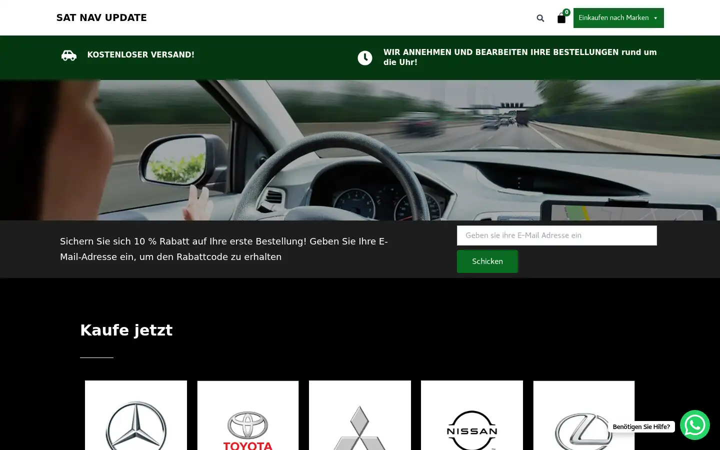 Screenshot of satnavupdate.de