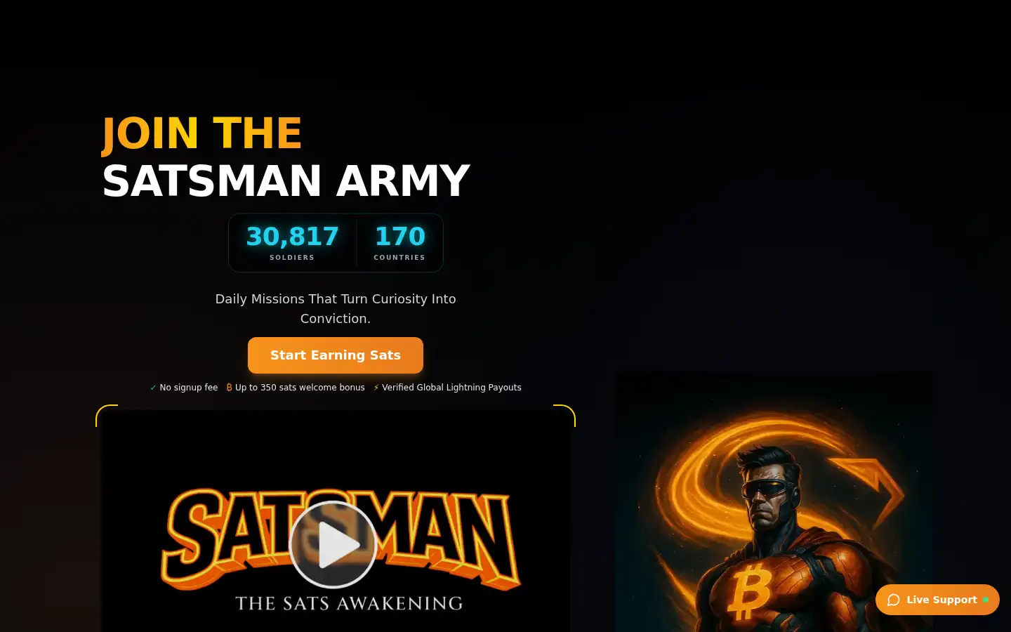 Screenshot of satsman.com