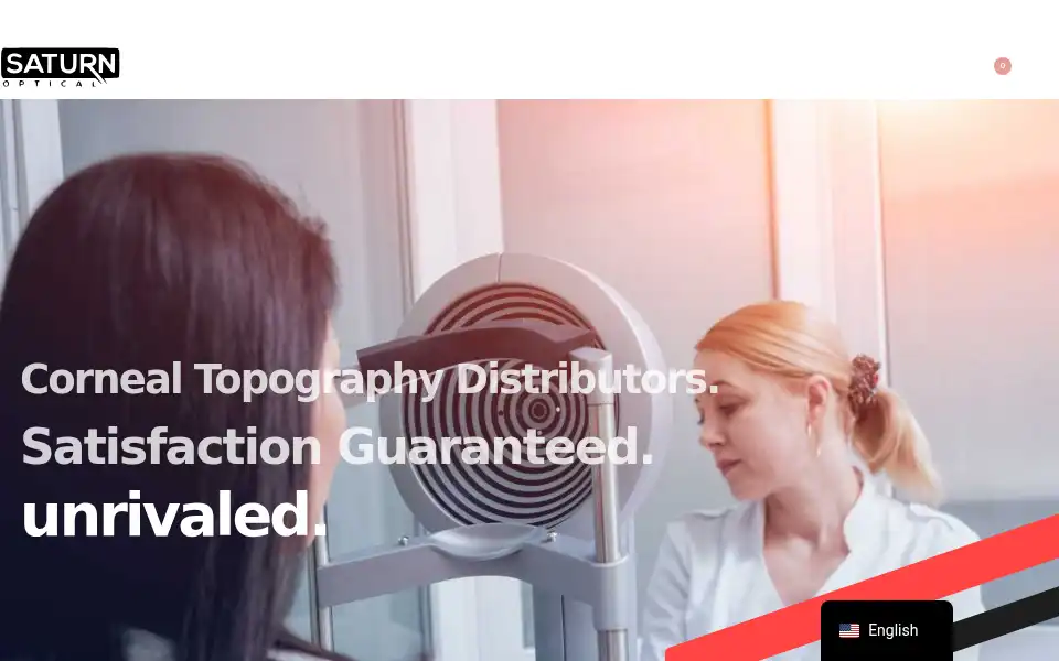 Screenshot of saturnoptical.com
