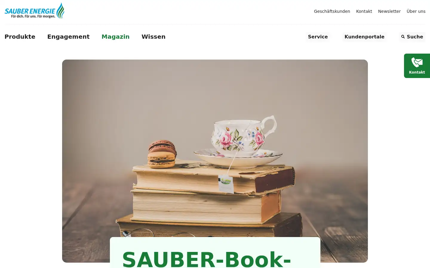 Screenshot of sauberenergie.de