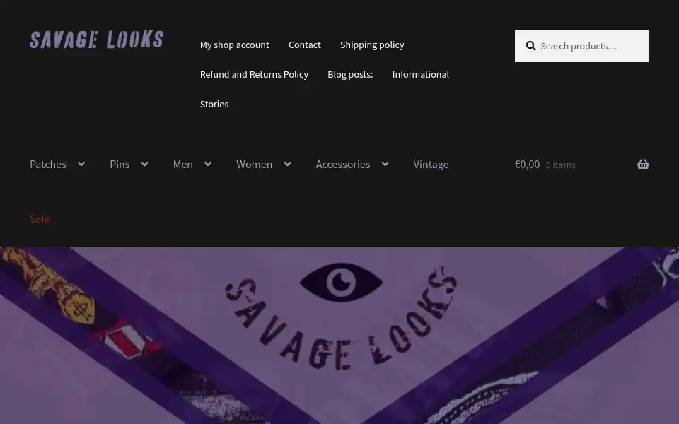 Screenshot of savage-looks.com