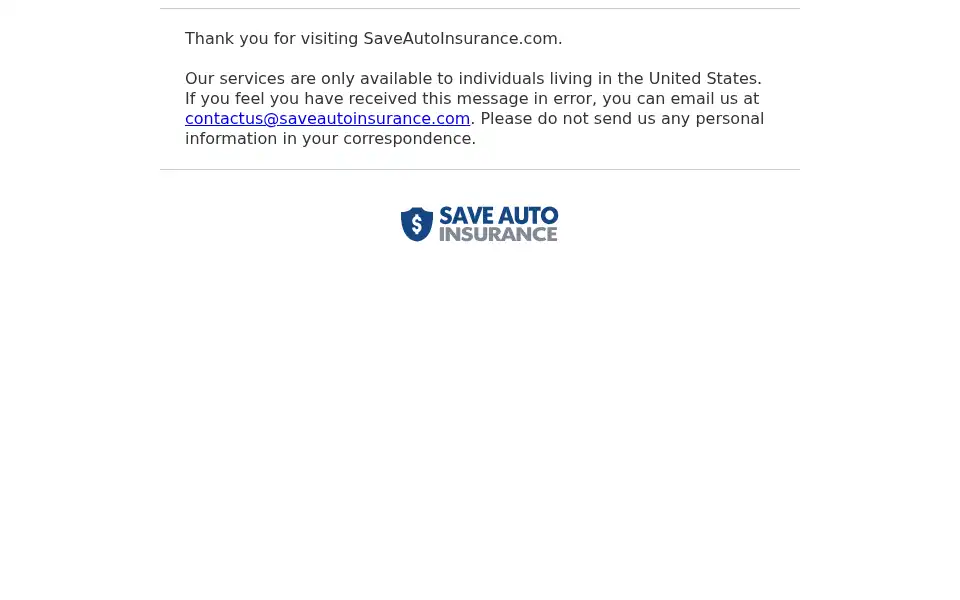 Screenshot of saveautoinsurance.com