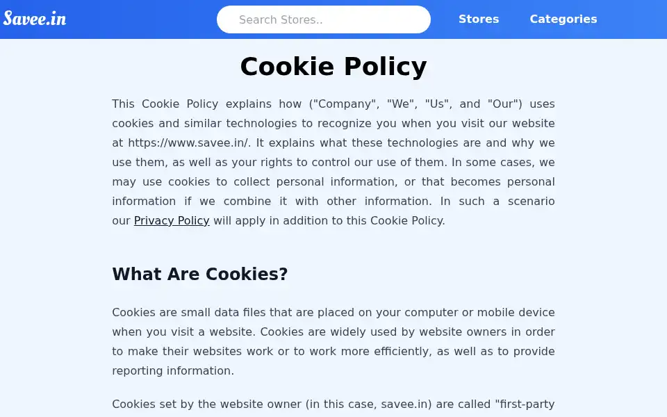 Screenshot of savee.in